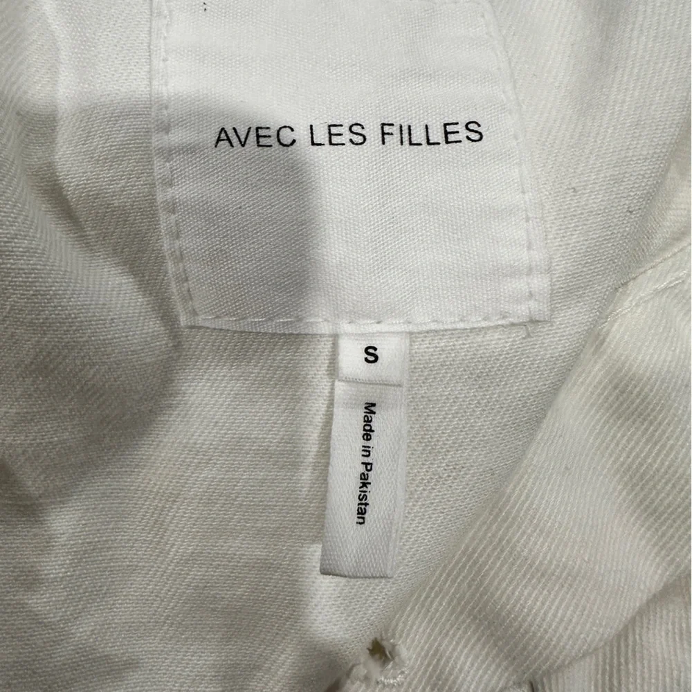 Avec Les Filles Cream Denim Jacket - Picture 4 of 7